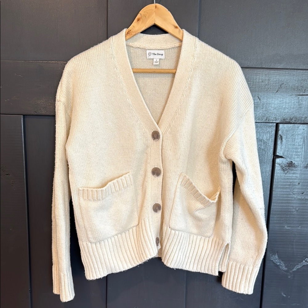 Women's Cream Cardigan Sweater